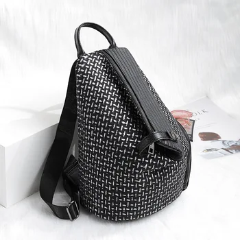 

2020 New Retro Backpack Female Shoulder Bag Fashion Women's Backpack Casual Wild Contrast Color Dumpling Bag Mochila Feminina