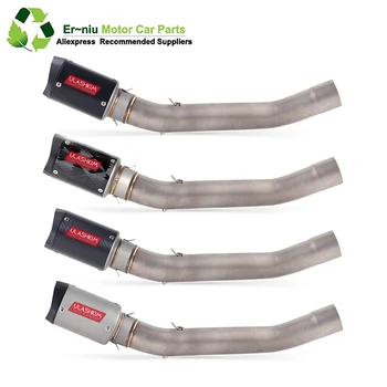 

Free Shipping Motorcycle Exhaust Muffler Full System Slip On Middle Link Pipe DB Killer For kawasaki Z750 Z 750