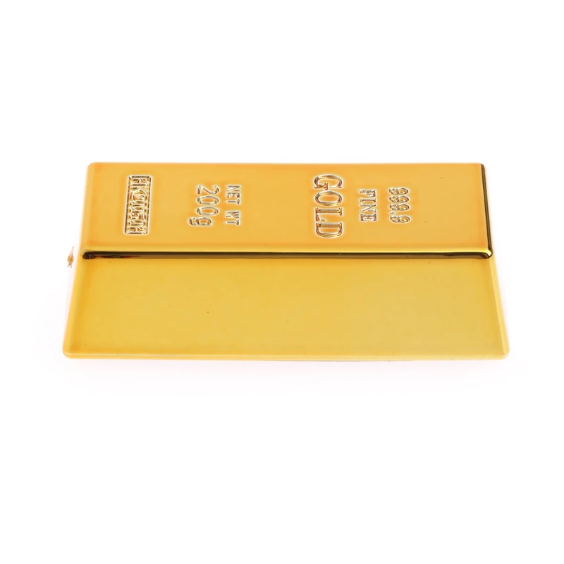 Gold Brick Shape Refrigerator Magnets Resin Craft Gift Home Decoration Souvenir magnetic fridge magnets