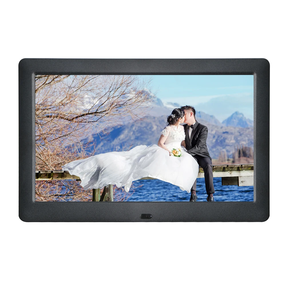 IPS 10 дюймовая цифровая фоторамка полноэкранный фотоальбом 1280*800 часы календарь