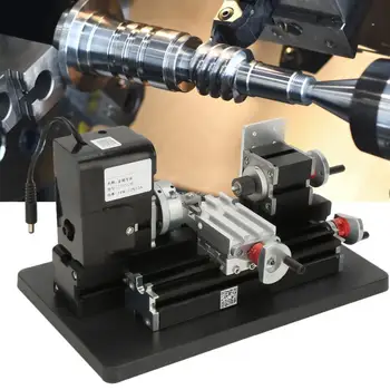 

24W Mini Metal Lathe 20000RPM Motor for Soft Metal Plastic Acrylic US Plug 100-240V Mini Lathe Machine tour a metaux