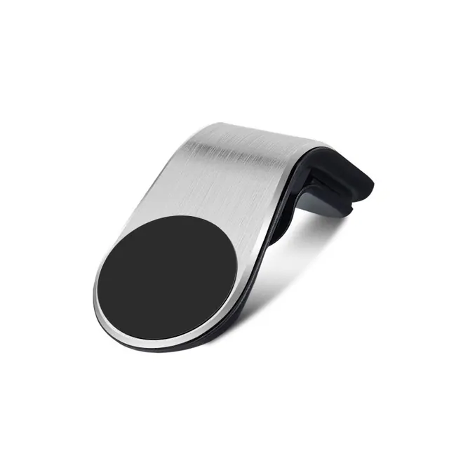 1pcs Car Phone Holder L Type Air Vent Clip Stand Car accessories For Land Rover Ranger Freelander Evoque Rover Sport Evoque L322 Silver