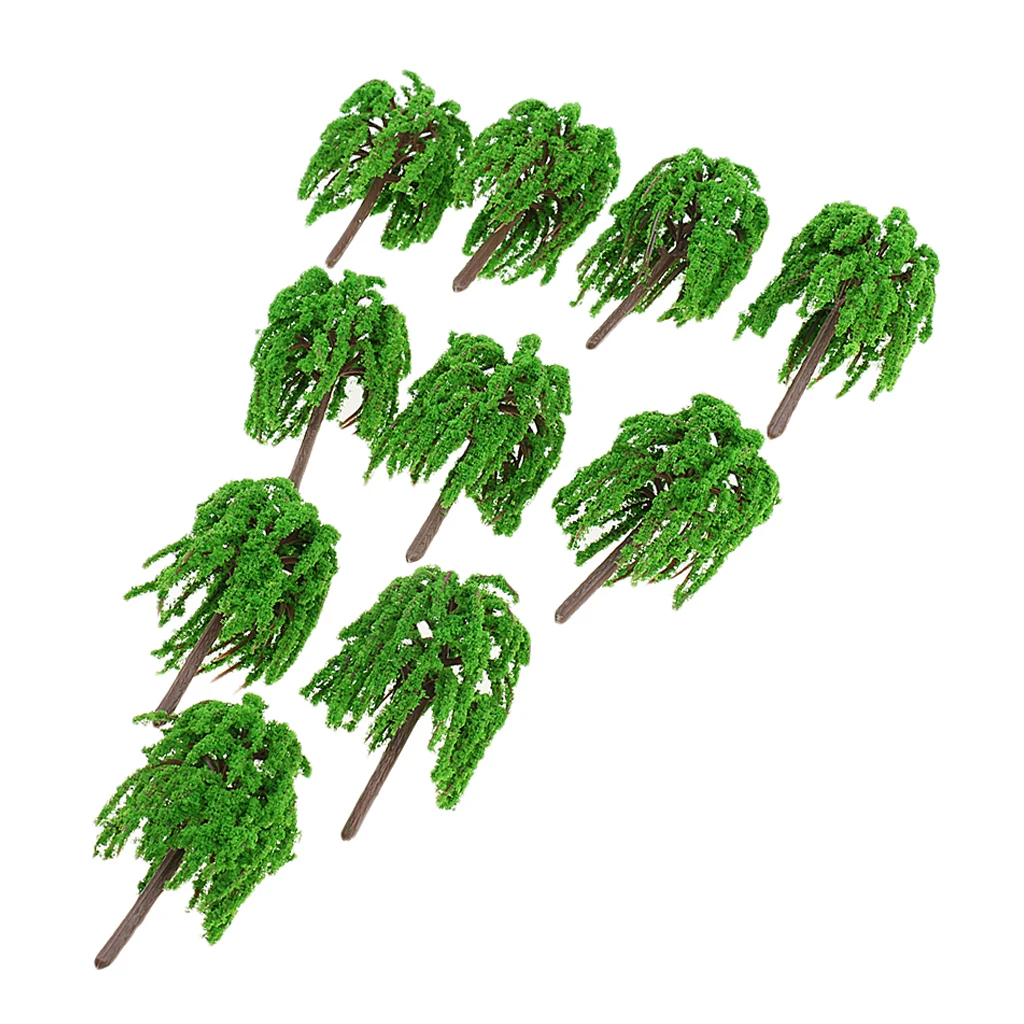Model Trees 10pcs Miniature Landscape Park River Railways Scenery N Scale | Игрушки и хобби