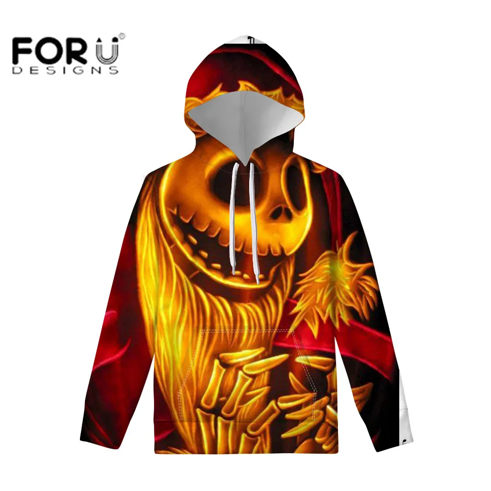 FORUDESIGNS/толстовки больших размеров; Мужская Уличная Толстовка с принтом черепа; Мужская модная одежда; толстовка унисекс; спортивная толстовка - Цвет: QE041Z72