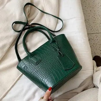 

Classic Crocodile patter Tote bag 2020 New High Quality PU Leather Women's Designer Handbag High capacity Shoulder Messenger Bag