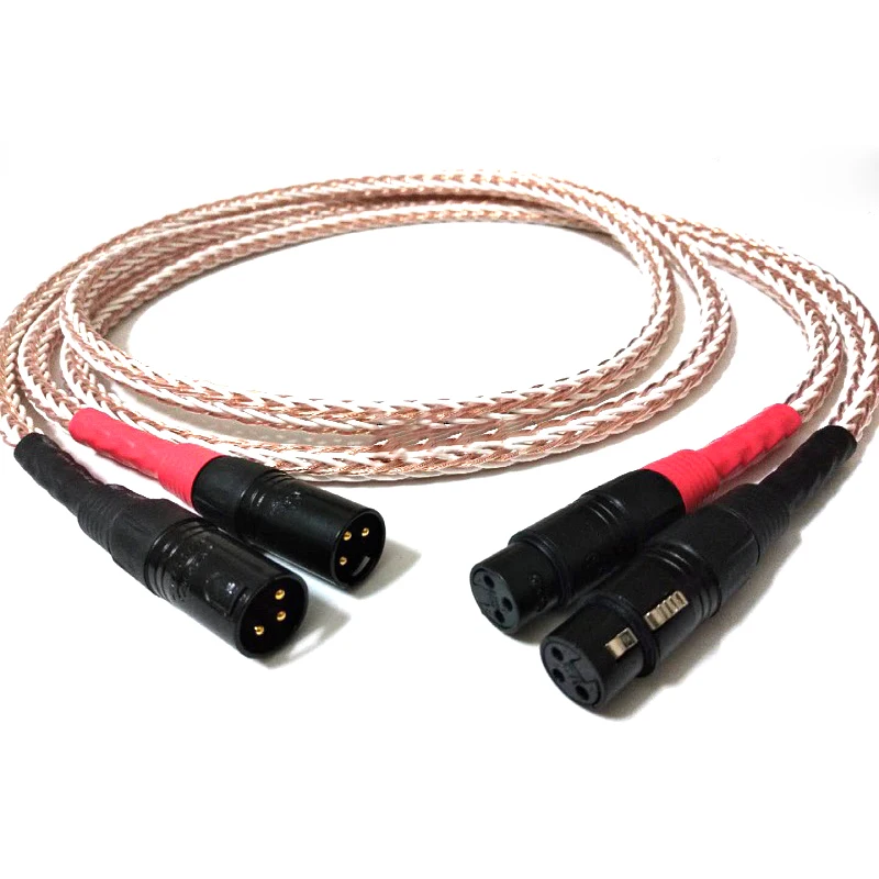 Fidelidade 8tc 7n Occ Cobre Puro Xlr Áudio Cabo de Equilíbrio Xlr Cabo Macho para Fêmea m f Cabo de Áudio Alta