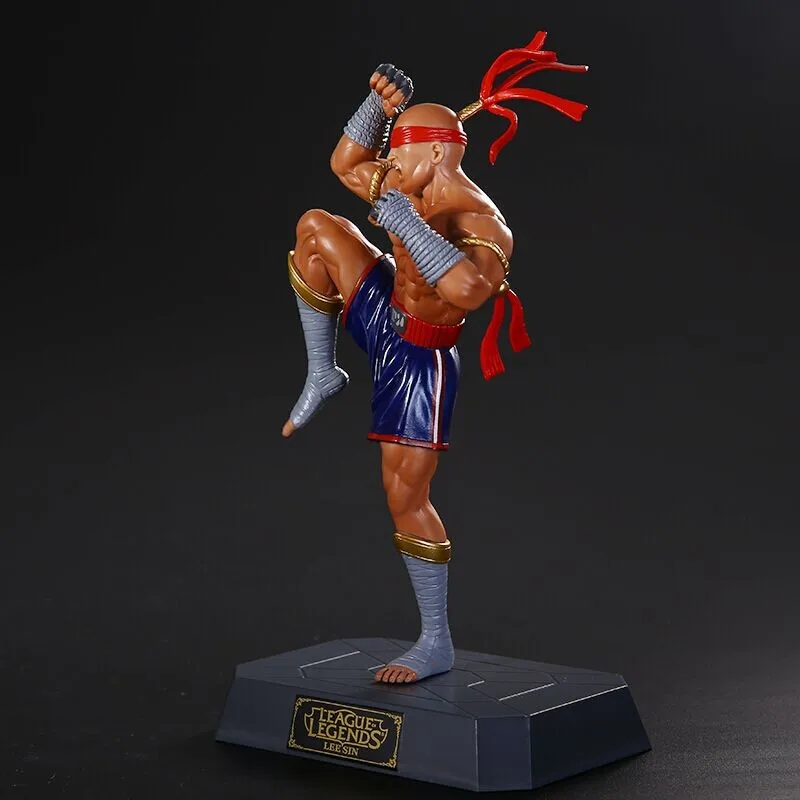 Игра Lee Sin ПВХ фигурка слепой монах 19 см Коллекционная модель игрушки Рождественский подарок