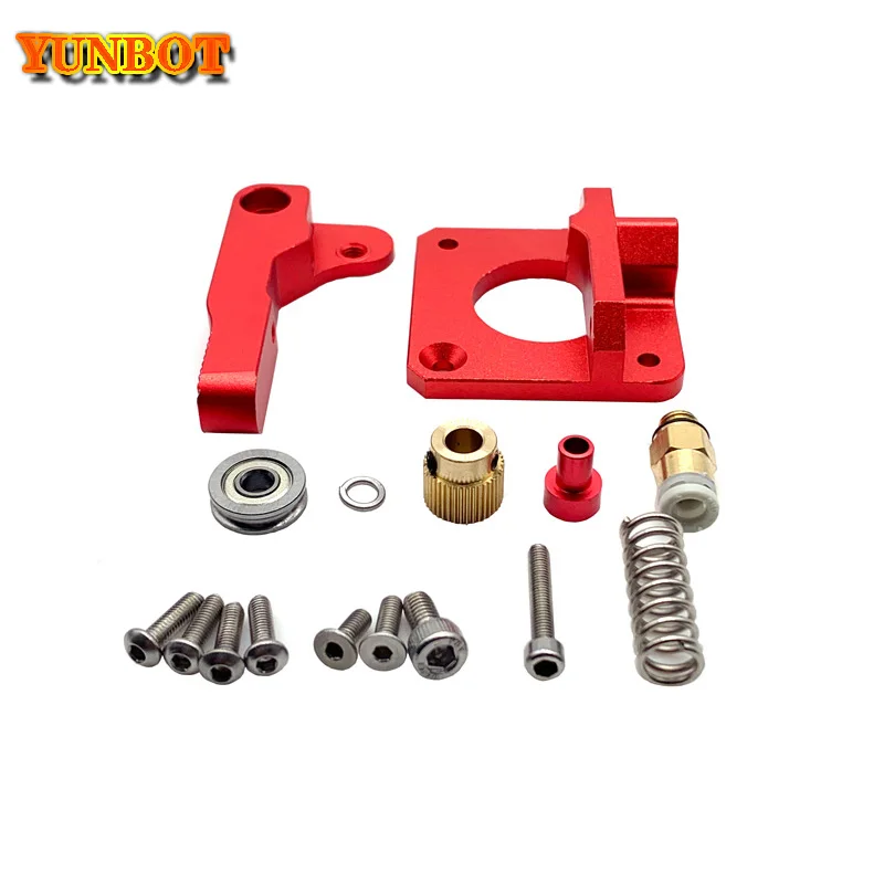 3D Printer Parts MK8 Extruder Upgrade Aluminum Block bowden extruder 1.75mm Filament Reprap Extrusion for Ender -3pro CR10 Bluer 3d printer parts filament welder connector 1 75mm pla abs tpu filament sensor for ender 3pro anet skr 3d printer aluminum block