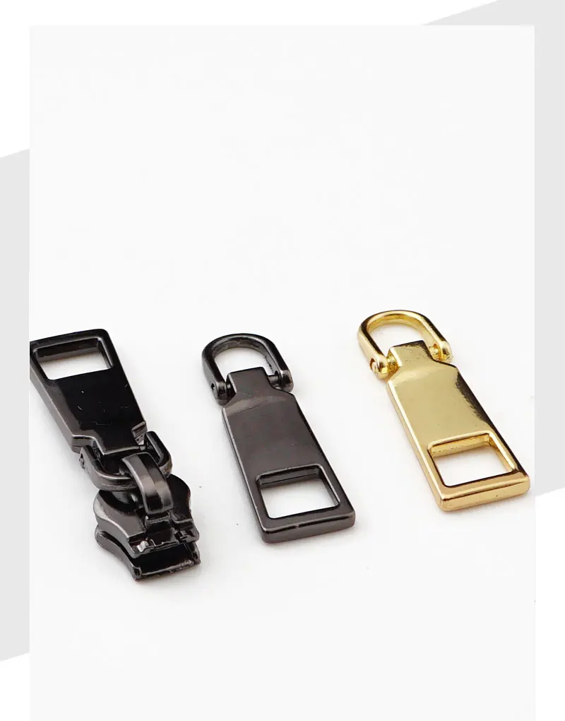 2pcs Zipper accessories can be removed and replaceable metal no. 5 zipper special household bag zipper head decoration
