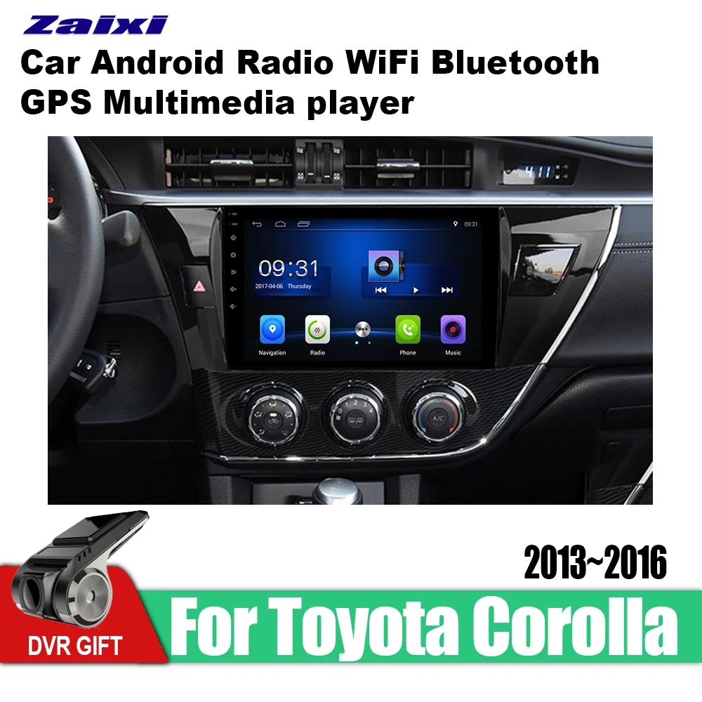 ZaiXi Android автомобильный gps; Мультимедийный проигрыватель для Toyota Corolla E160 E170 2013~ автомобильный навигатор Радио Видео Аудио Автомобильный плеер