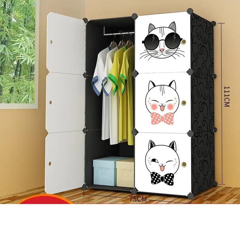 MODEL F Armazenamento Armario Ropero Mobilya Armoire Armadio Guardaroba De Dormitorio Guarda Roupa шкаф Mueble гардероб - Цвет: MODEL F