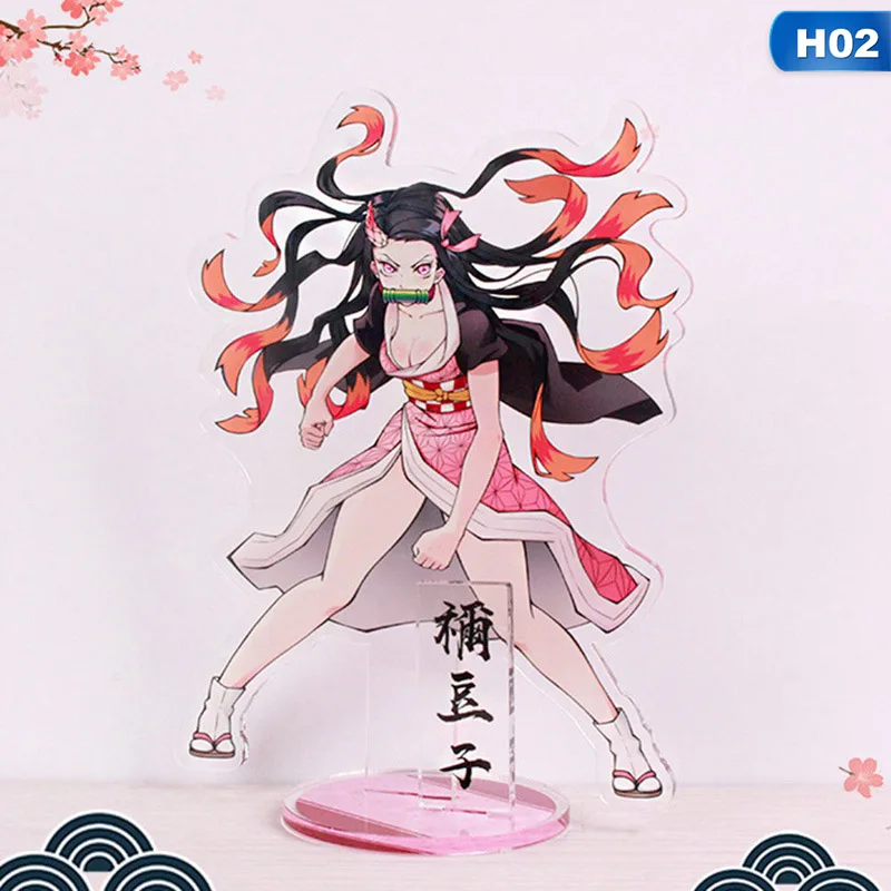 2 Аниме «Демон» убийца: Kimetsu NoYaiba аксессуары KamadoTanjirou Nezuko Zenitsu Giyuu реквизит лицензионных акриловое стоячее модель домашнего декора - Цвет: 2