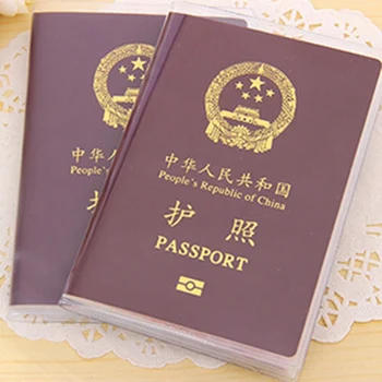 

On Waterproof Transparent Passport Cover Document Bags Passport Protective Sleeve