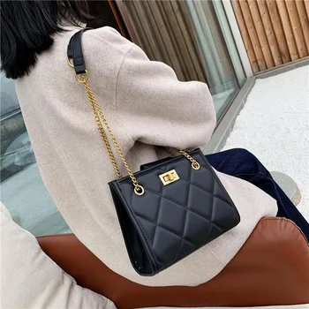 

2020 Fashion Shoulder Bag Women Travel Bags Leather Pu Quilted Female Luxury Handbags Bags Designer Sac A Main Femme Feminina