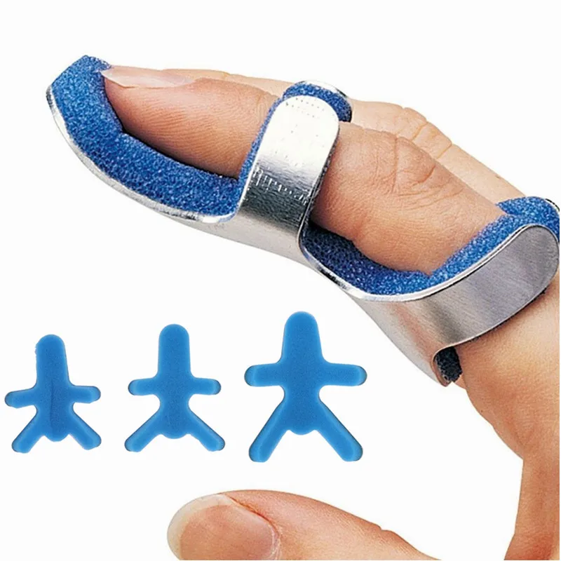 3 Sizes Medical Frog Phalanx Finger Hand Splint Brace Aluminium Toad Finger Protector Support Recovery Injury Malleable Support