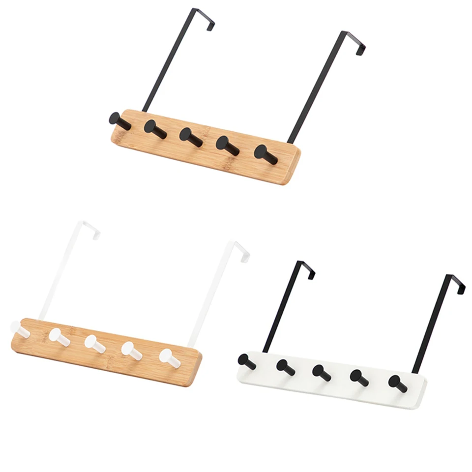 Nordic Metal Door Hook Durable Punch-free Wall Hanging Storage Rack Kitchen Bathroom Hat Towel Clothes Key Hanger Home Organizer