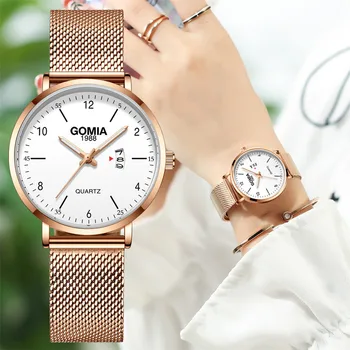 

Gadyson Sleek Minimalist Geometric Square Gradient Matte Ladies Quartz Watch