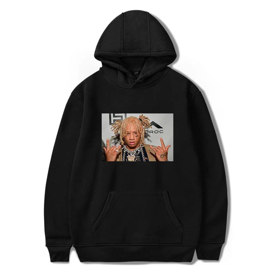Trippie Redd дизайн с капюшоном карман для мужчин женщин харауку хип хоп Рэп пуловеры с капюшоном флис теплый уличная одежда толстовки