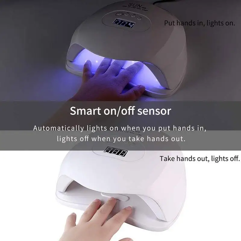 Профессиональный маникюрный аппарат SUN R9 лампа для ногтей 72 Вт двойная сушки