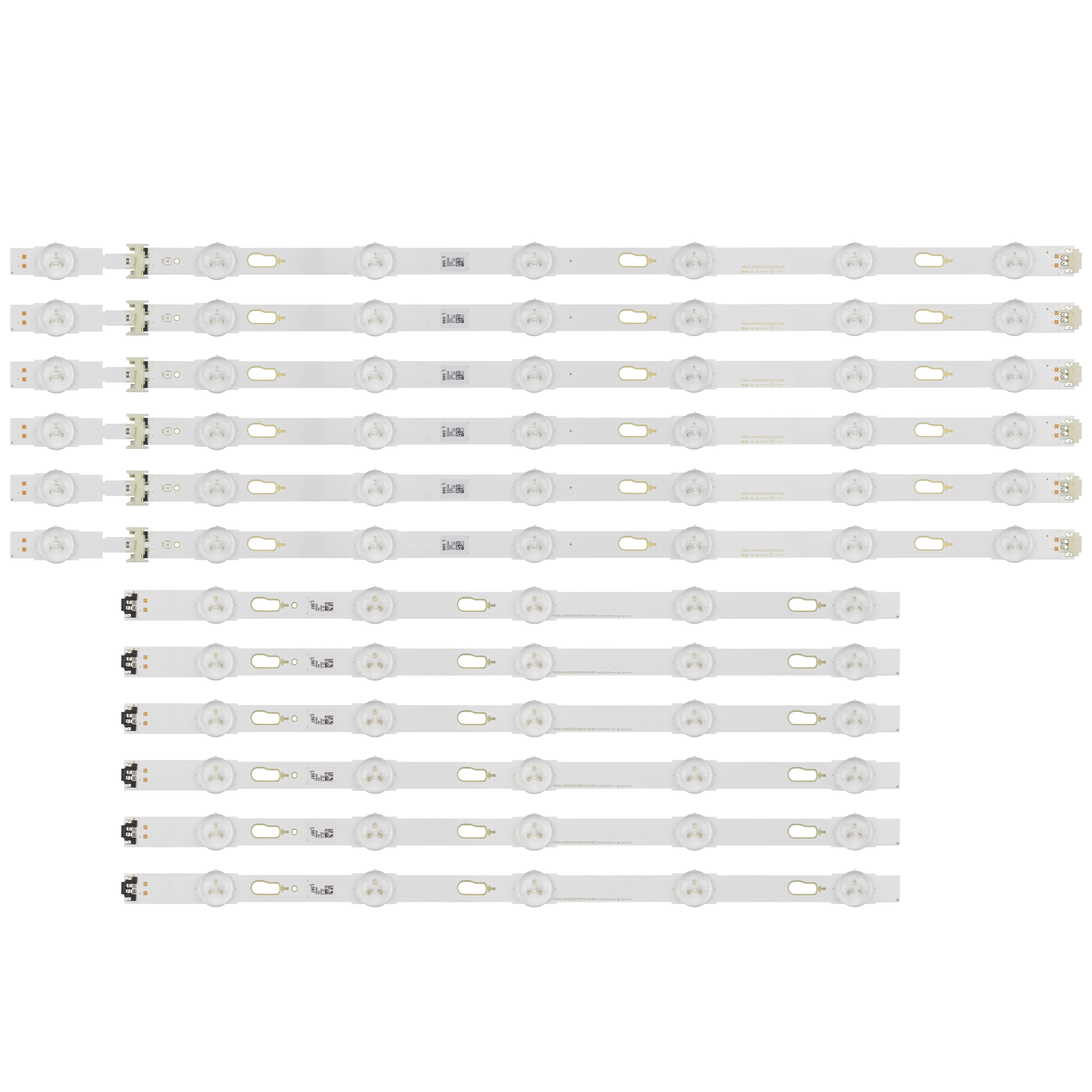 Tira Conduzida Luz de Fundo para Samsung Ue49mu6200k Ue49ku6100k Bn9640632a Bn96-40633a V6du-490dca-r0 Mu6100-49inch-r l Cy-wk049hglv1h