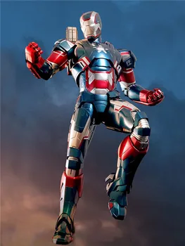 

32cm Iron Man Patriot 1/6 Scale Assembly Action Figures Super Movable Joints Face Change Pvc Marvel Figurines Collectible Toys