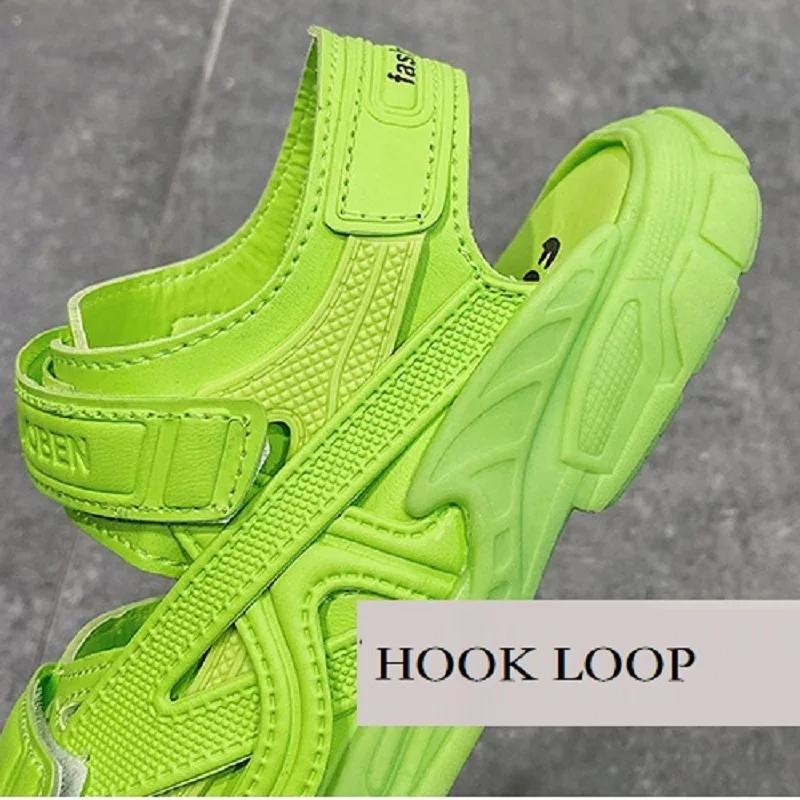 Сандалии детские кожаные на липучке широкие босоножки для мальчиков и девочек