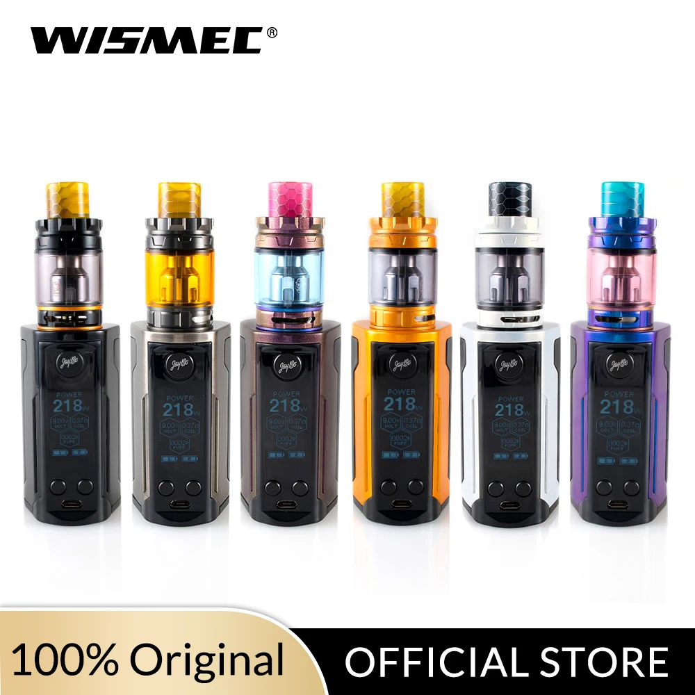 США склад Wismec рел RX GEN3 двойной с GNOME King Tank 5,8 мл Питание от 18650 батареи вейп-комплект электронной сигареты