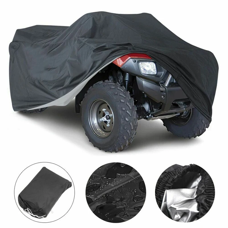 

Universal Heavy Duty Waterproof ATV Cover 4x4 Quad Bike Off-Road Storage Black