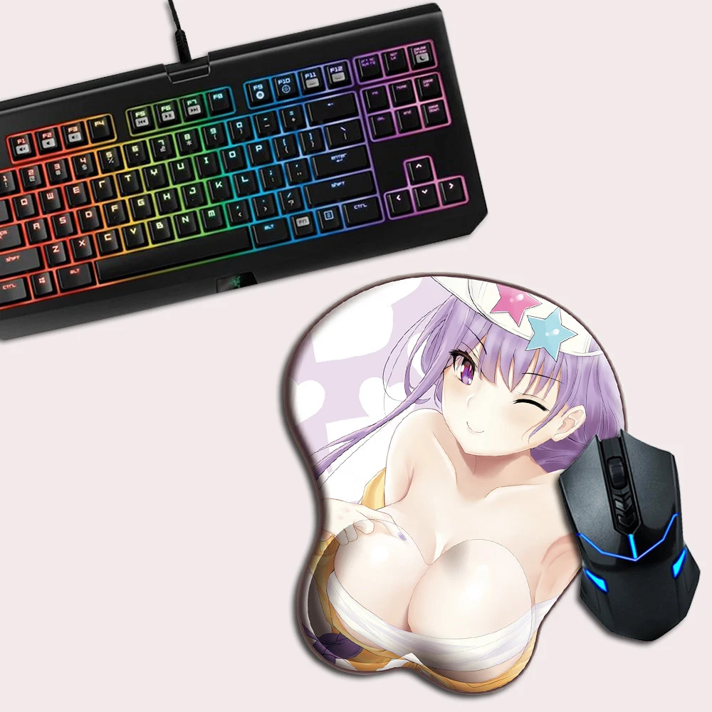 FFFAS 3D коврик для Мыши Эргономичный сексуальный коврик для мыши Oppai Busty Boob аниме девушка геймер подставка для запястья коврик для мыши для ноутбука ПК клавиатура