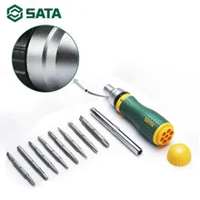 Ручной инструмент SATA 19 в 1 Набор отверток Набор инструментов для ремонта дома Многофункциональный эргономичный набор отверток