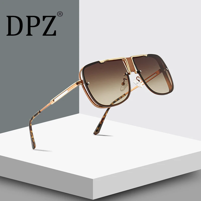 

2020 Fashion DPZ Cool Unique Square Aviation Style Cascais Sunglasses Men Brand Design Sun Glasses Oculos De Sol Masculino
