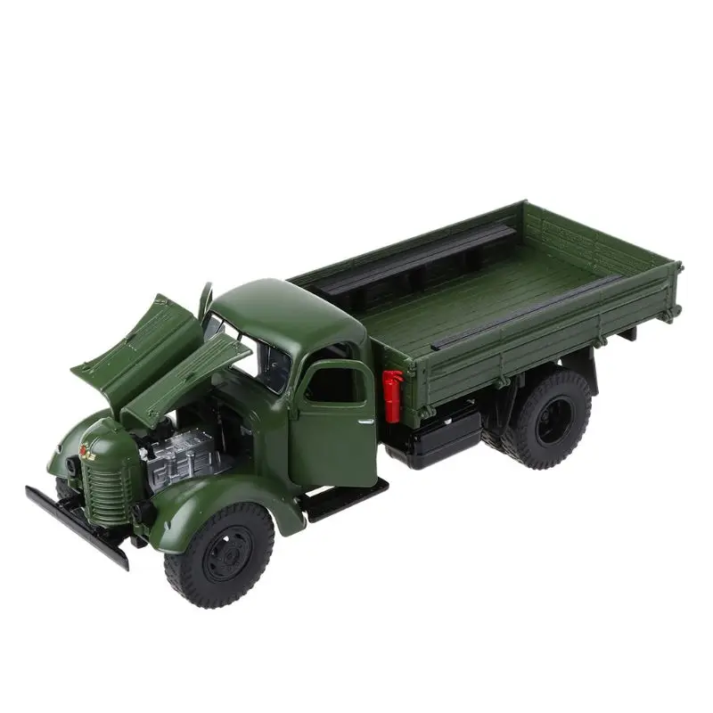 

1:32 CA10 Military Truck Alloy Model Simulation Diecast RC Car Doors Opened with Sound and Light Collection for Children Gifts