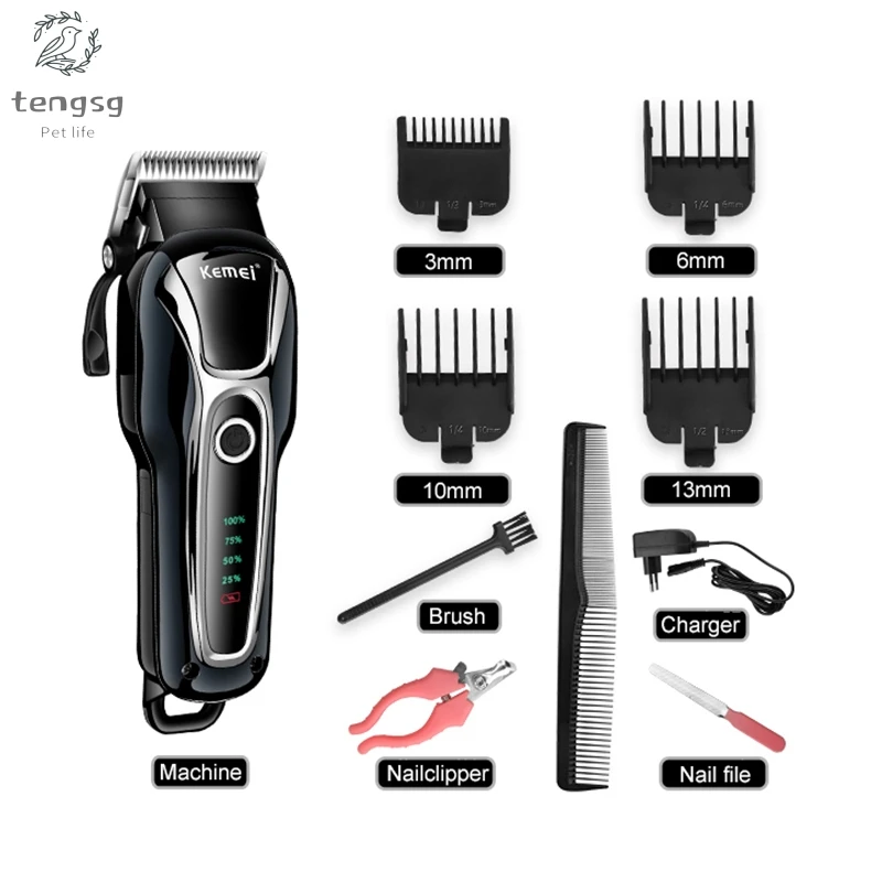 

Professional Pet Dog Hair Trimmer Animal Grooming Clippers Cat Cutter Machine Shaver Electric Scissor Clipper 100-240V