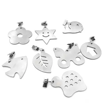 

4pcs Stainless Steel Tablecloth Weights Clips Hanging Buckles Multi-function Clamp for Picnic