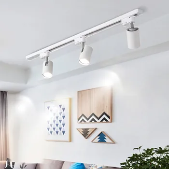 

Black White Ceiling Lamp Lighting Angle adjustable Spotlights GU10 Spot Lights Bulb for Store Shop Showroom lighting New Arrival