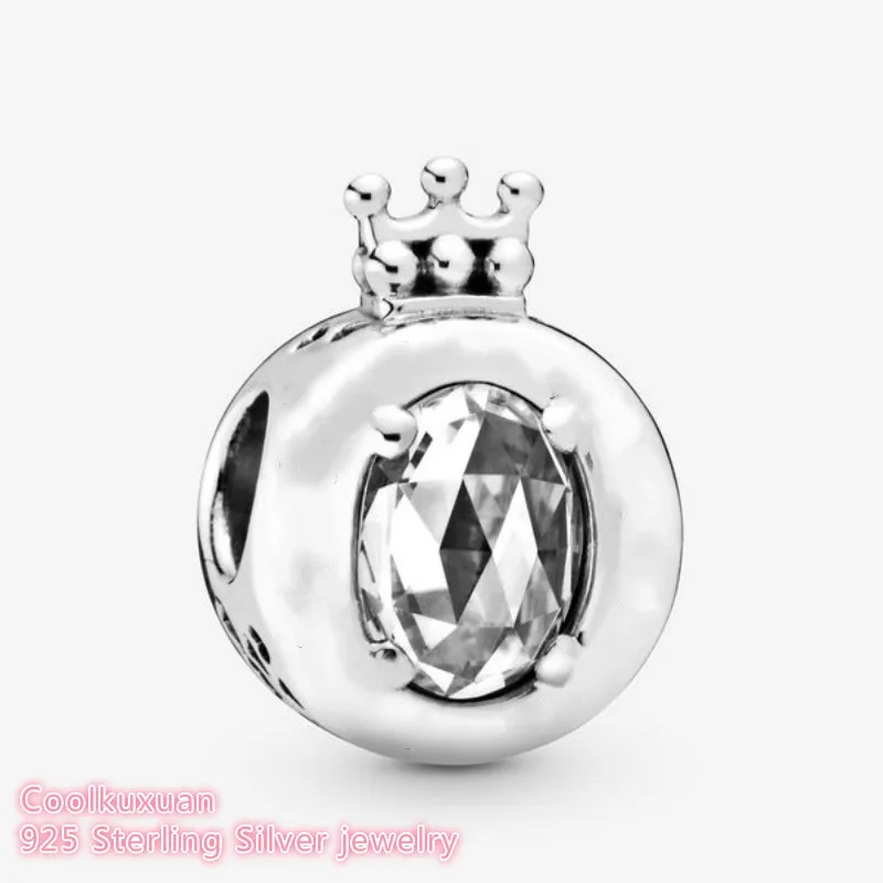 

Осенние 100% Оригинальные Серебряные сверкающие бусины в виде короны