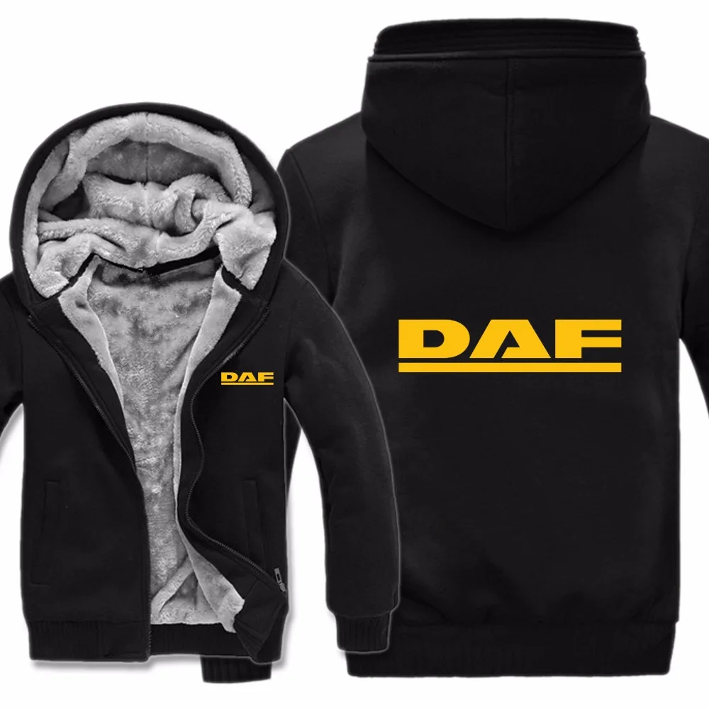 

Winter DAF Trucks Hoodies Men Fashion Coat Pullover Wool Liner Jacket DAF Sweatshirts Hoody HS-005