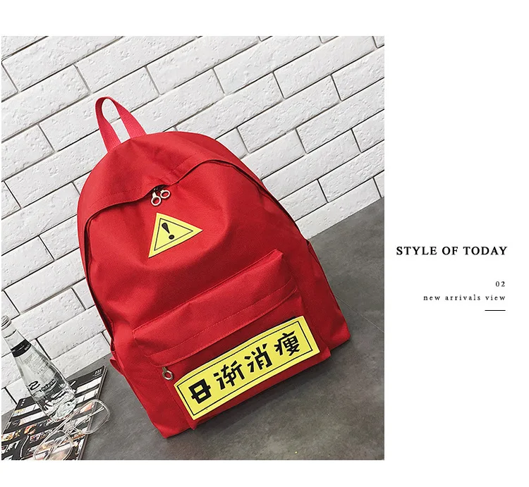 Currently Available Wholesale Canvas Students Backpack Outdoor Large-Volume Backpack Korean-style Schoolbag a Generation of Fat