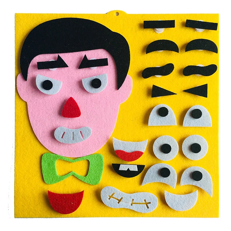 6 стильных тканевых членов семьи, трансформирующие головоломки для детей, мультяшное семейное познавательное образование, игрушки для детей - Цвет: father