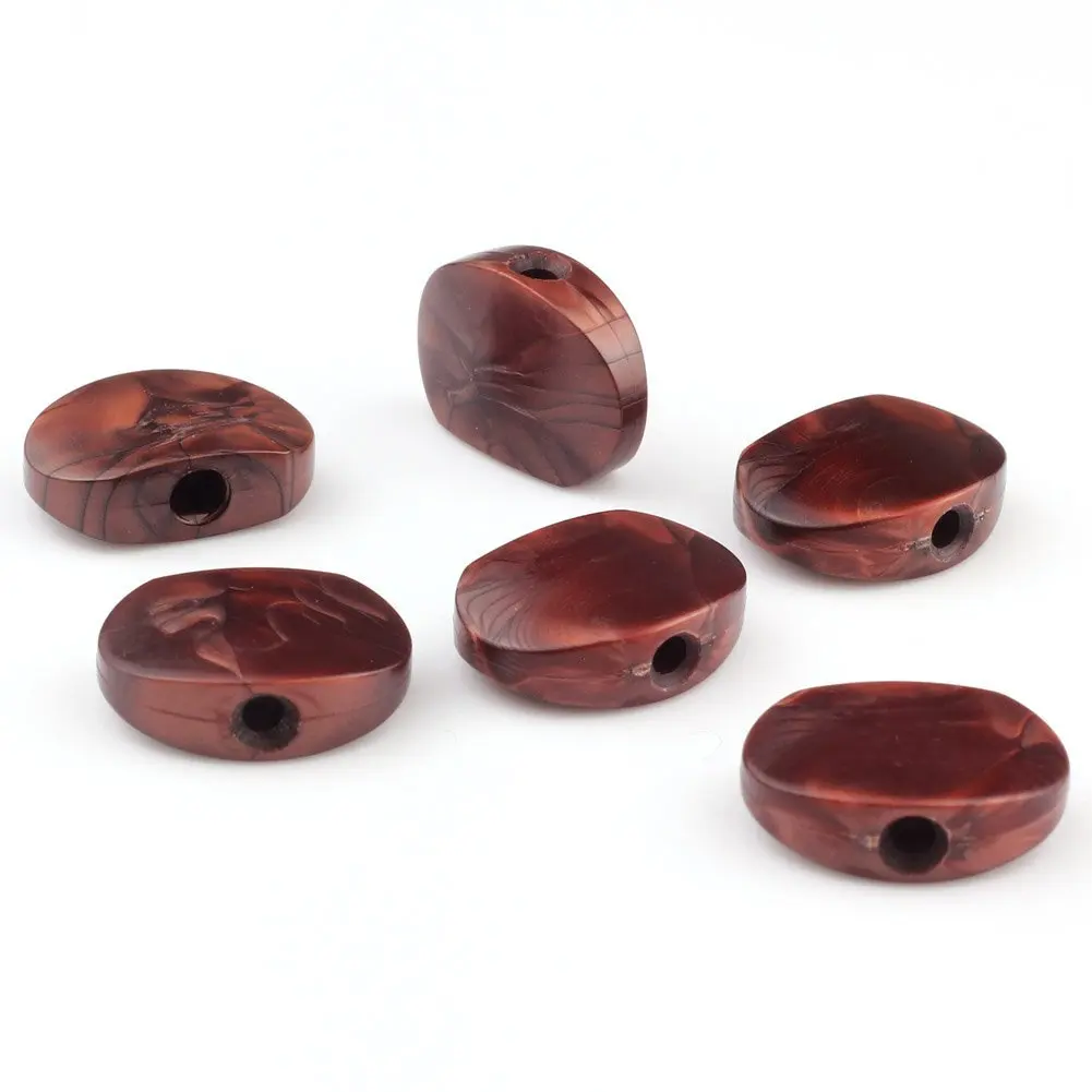 6pcs Acrylic Tuning Key Buttons Knobs Peg Guitar Tuner Machine Heads Replacement Brown