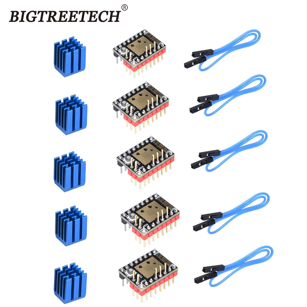 BIGTREETECH TMC2209 Драйвер шагового двигателя 3d части принтера VS TMC2130 TMC2100 для SKR V1.3 Pro Материнская плата