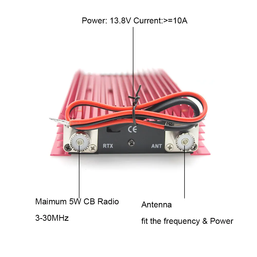 CB усилитель радиомощности BJ-300 100 Вт усилитель высокой частоты 3-30 МГц AM/FM/SSB/CW Walkie Talkie CB-усилитель