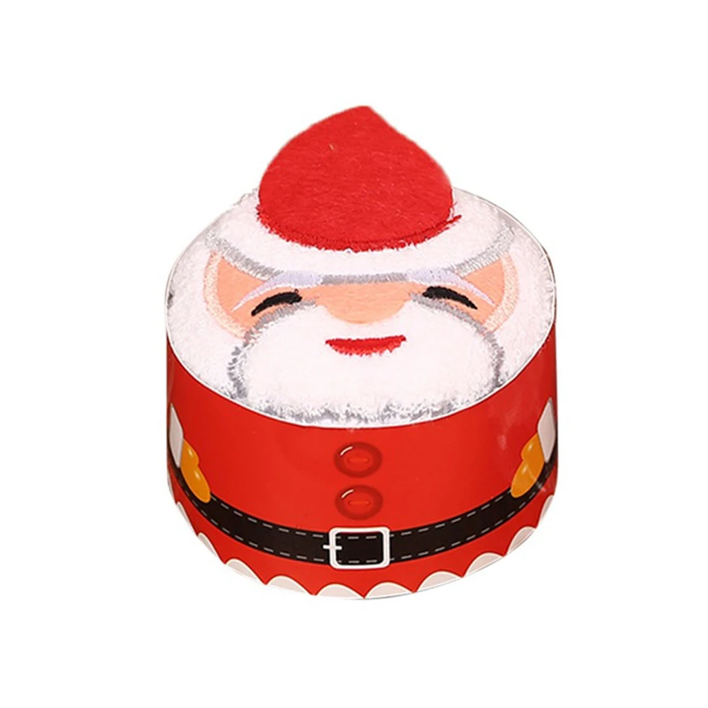 Праздничный торт моделирование Хлопковое полотенце Санта полотенце со снеговиком подарки на Рождество TUE88 - Color: Santa Claus