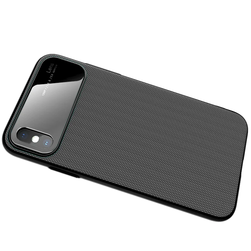 Черный Все включено защита для iPhone XS чехол для телефона нано-взрывозащищенное стекло для 10 XR Max Чехлы против отпечатков пальцев нескользящий чехол - Цвет: Черный