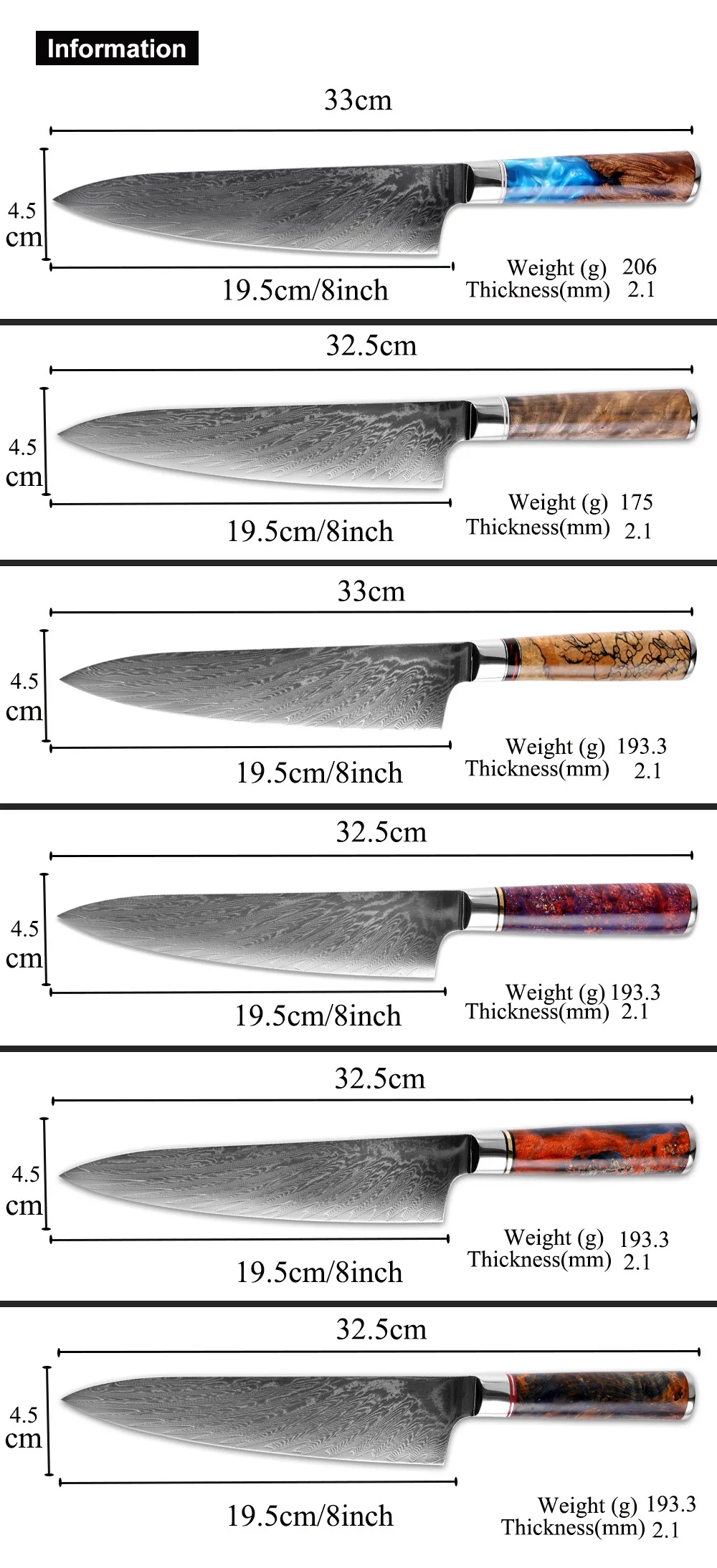 XITUO нож шеф-повара из дамасской стали VG10, профессиональный японский кухонный нож, острый нож, ножи для нарезки, стабильная деревянная ручка