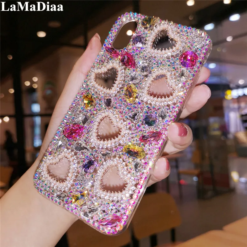 

Luxury Bling Crystal Diamonds Rhinestone Soft Back Case Cover For Samsung A30 A50 A70S A22 A32 5G A52 A71 4G A51 A72 A73 A53 A33