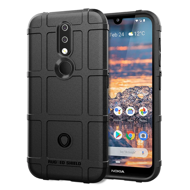 

For Nokia 7.2 Case Cover Rugged Armor Shockproof Cover For Nokia 7.2 6.2 Soft Silicone TPU Protective Bumper For Nokia 7.2/6.2