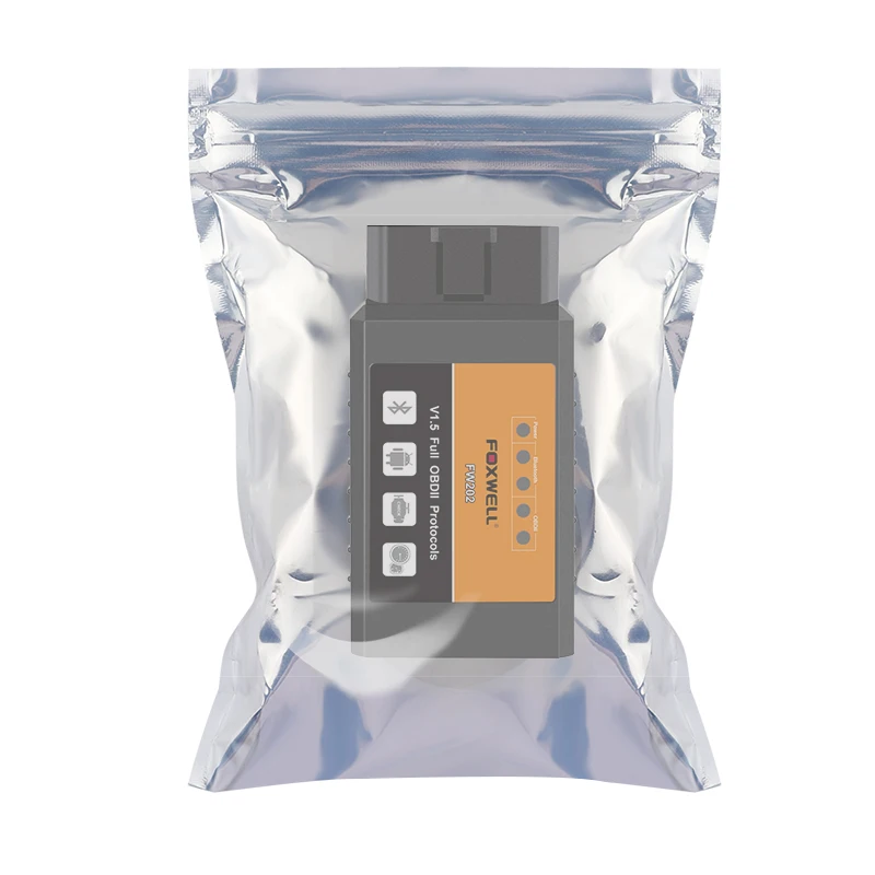Новинка FOXWELL FW202 OBD2 ELM327 Bluetooth V1.5 PIC18F25K80 ODB 2 считыватель кодов автомобиля сканер OBDII