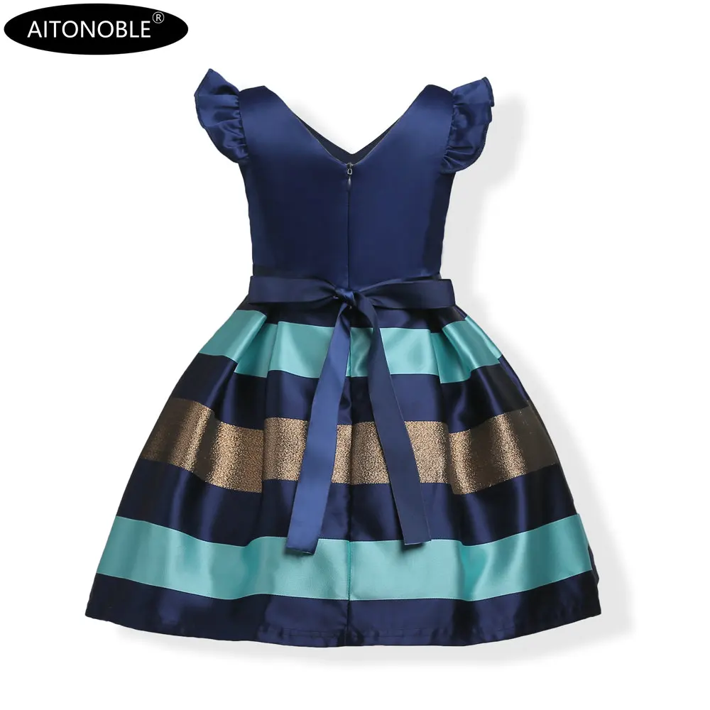 Aitonoble New Costume Christmas Dress Girl's Dress Children Skirt Cosplay Christmas For Girls With a Gift Bag