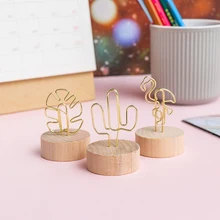 1 шт. креативный круглый деревянный зажим для фото Памятка имя карты висячая подставка для заметок элементы для фотографий рамка для стола номер фото стенд